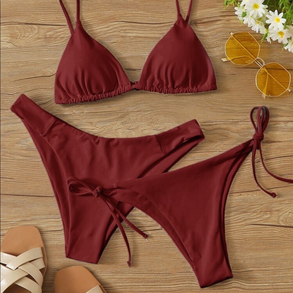 NWT SHEIN Red Bikini Set